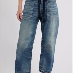 Free People, We the Free Moxie Barrel Jeans in Timeless Blue